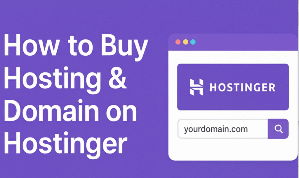 How to buy hosting and domain on hostinger