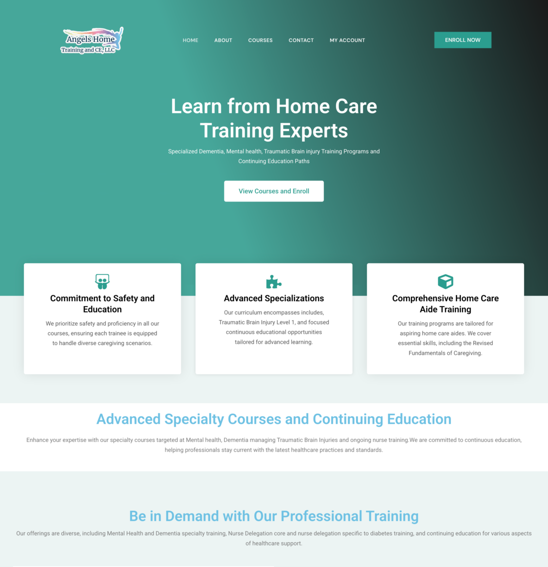 Angels Home Training and CE